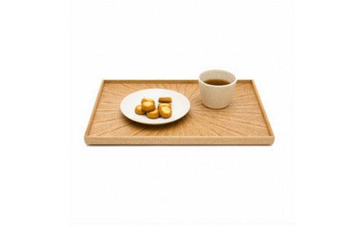 Rectangle Rays Tray　タモ ash