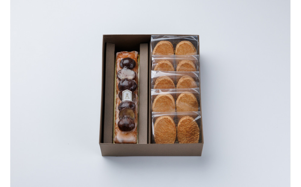 ケークマロン 1本  阿波和三盆糖ダックワーズ5袋 (10個） オータムセット