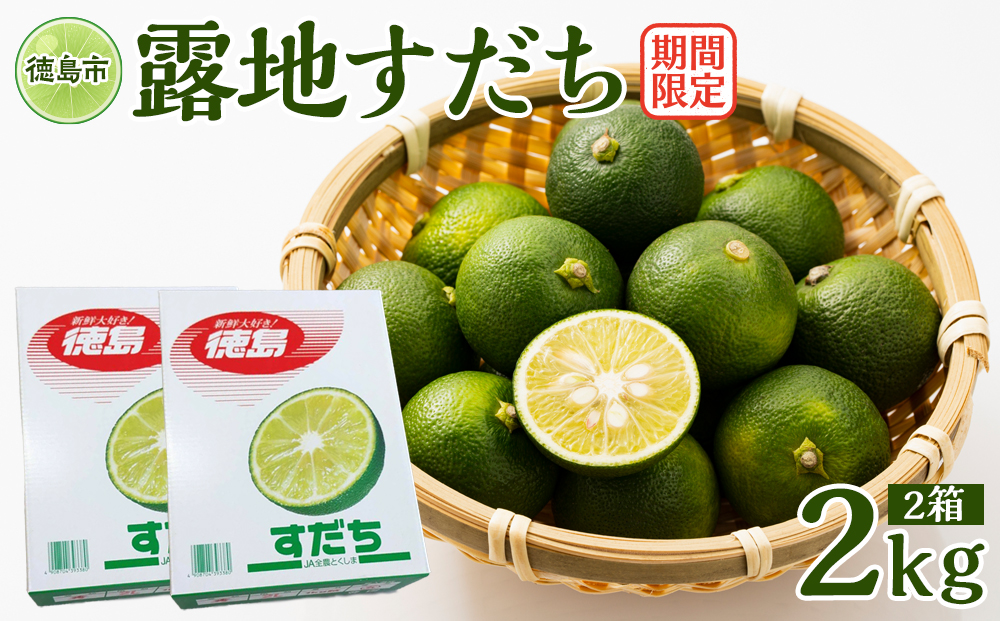 先行予約 露地すだち 2箱（約2kg）
