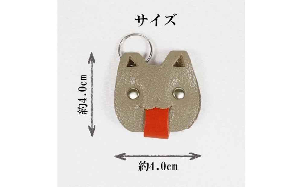 KUROKAWA 猫の手も借りたい コインケース 財布  小銭入れ 本革カラフル【グレージュ】