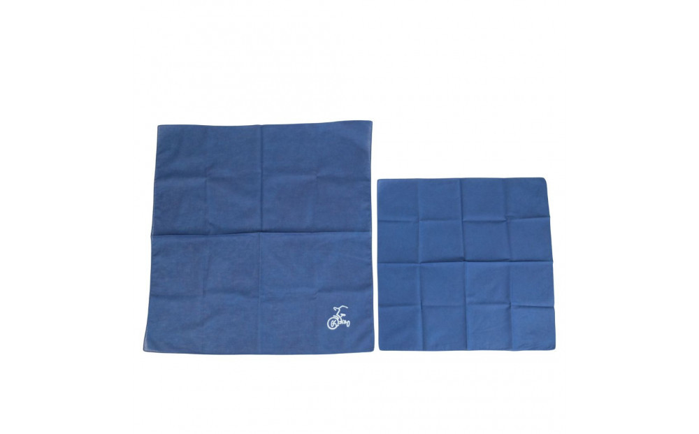 【三輪車】本藍染コットン100％濃紺大判ハンカチ