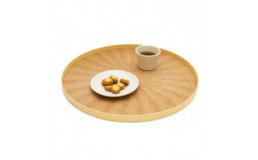 Round Rays Tray L　タモ ash