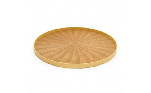 Round Rays Tray L　タモ ash