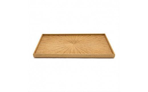 Rectangle Rays Tray　タモ ash