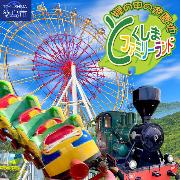 とくしまファミリーランド　アトラクション　　回数券（11枚つづり） x 1冊