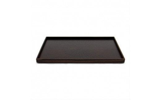 Rectangle Rays Tray　黒檀 ebony