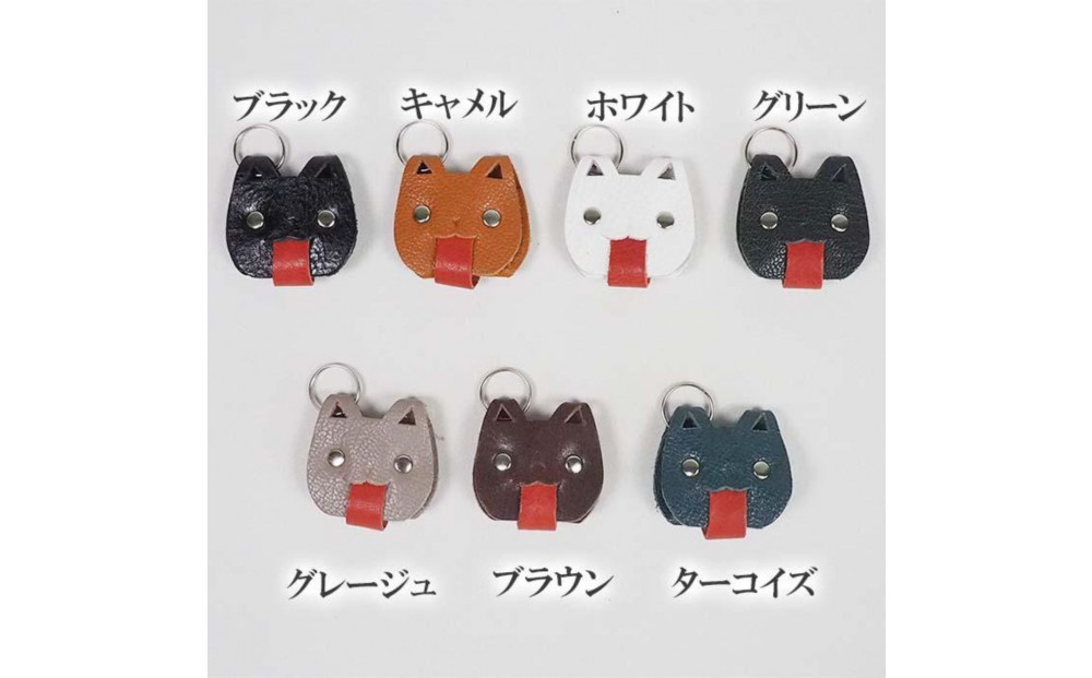 KUROKAWA 猫の手も借りたい コインケース 財布  小銭入れ 本革カラフル【グリーン】