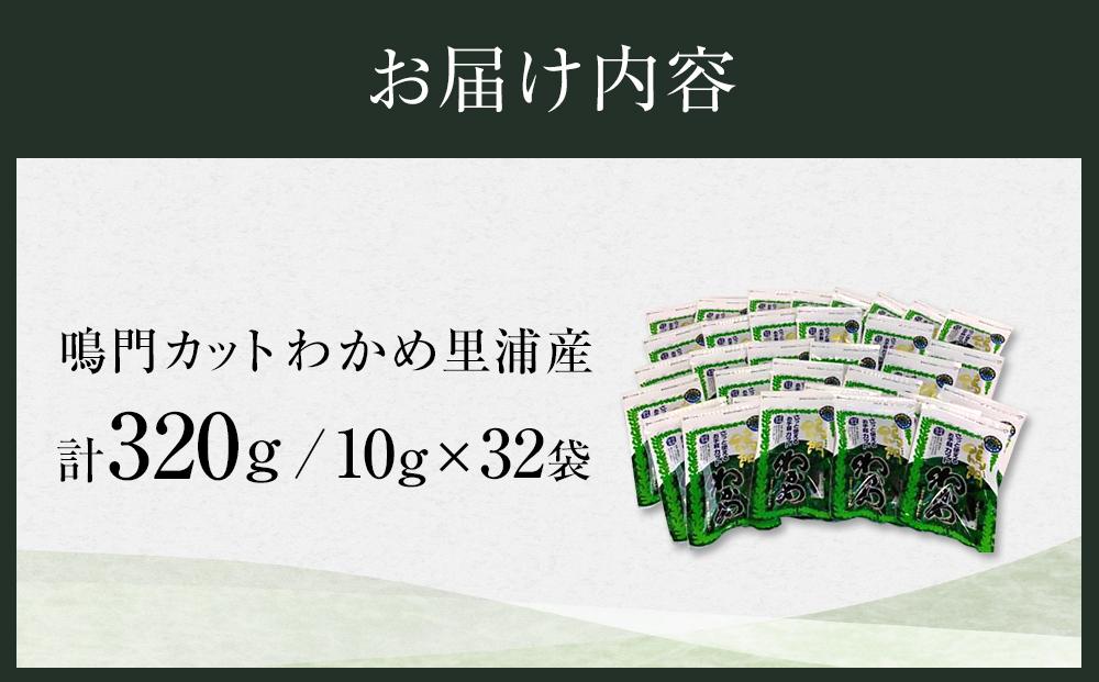 【徳島県認証マーク付】鳴門カットわかめ里浦産10g×32