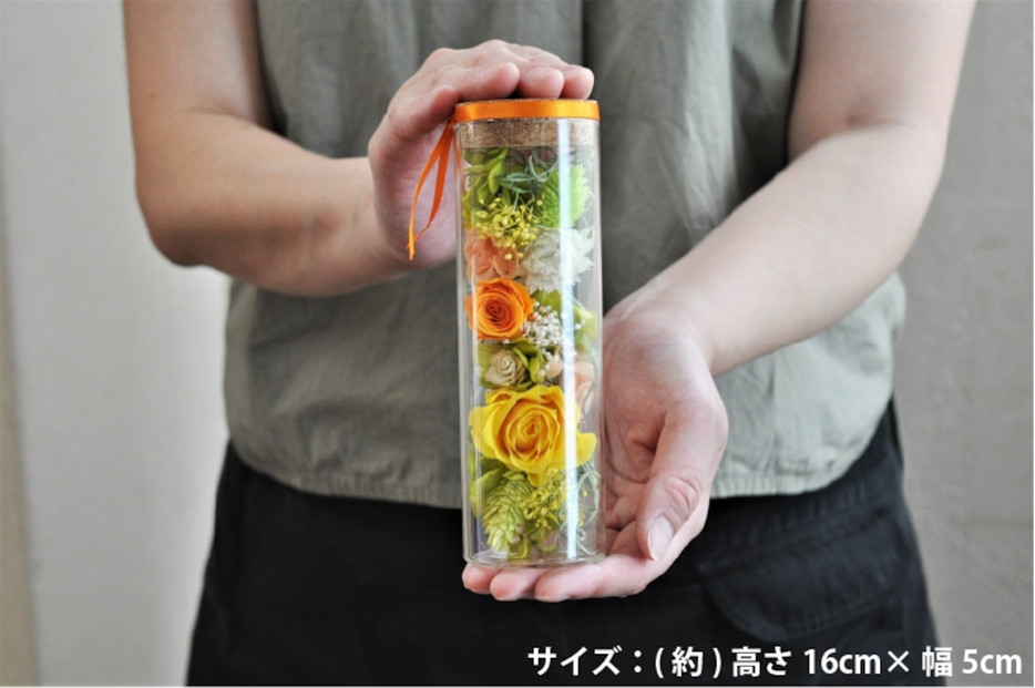 【ピンク】プリザーブドフラワー メルティ 高さ約16cm