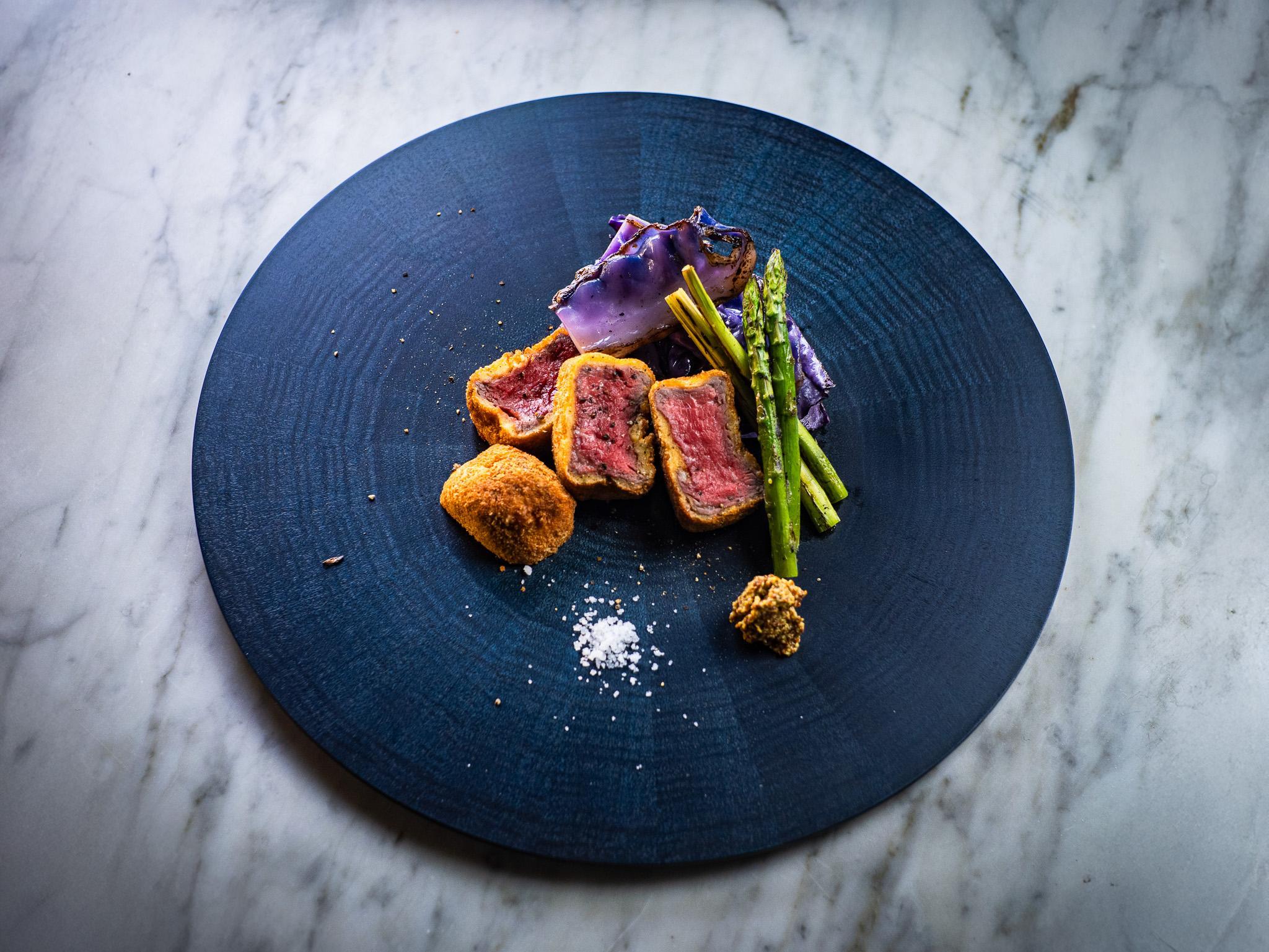 RAYS PLATE Round L 藍漆