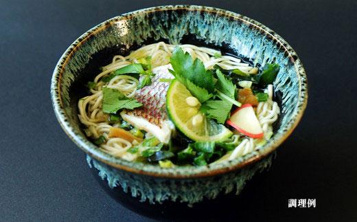 天然鳴門鯛 にゅう麺 7人前 (七味×4個 柚子唐辛子×3個)