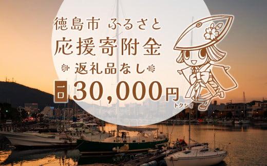 【返礼品なし】徳島市　応援寄附金（一口30000円）