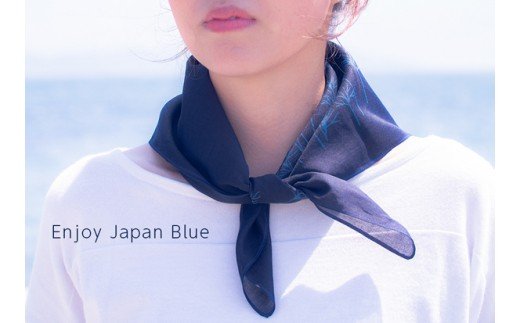藍染バンダナスカーフ 1枚