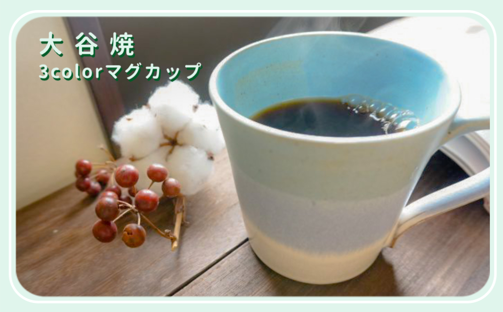 大谷焼 ３colorマグカップ（大西陶器）