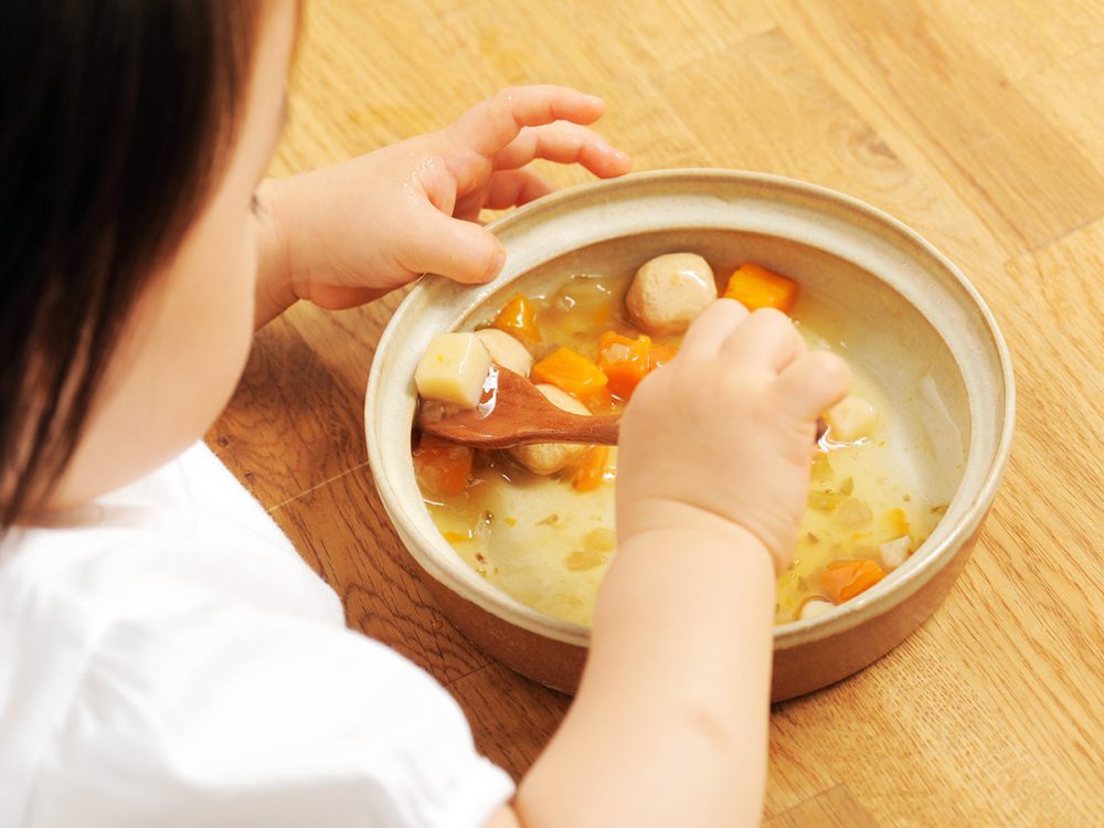 【aeru】 ベビー食器 大谷焼の こぼしにくい器（深皿） ｜ 離乳食 赤ちゃん 子ども 子供