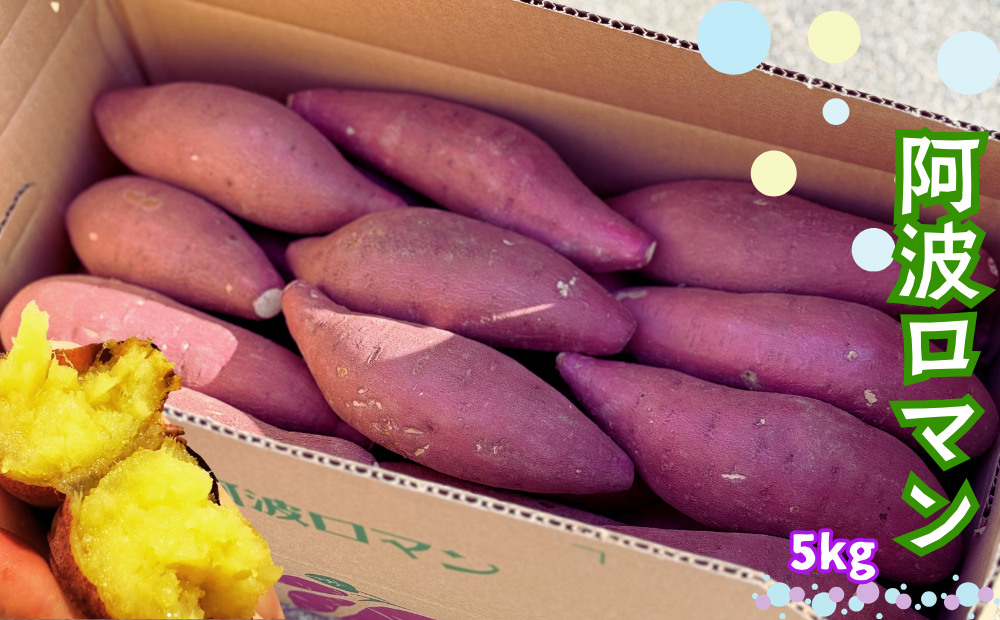 鳴門産 さつまいも 『 阿波ロマン 』 5kg　甘い 　しっとり スイーツ 焼き芋 干し芋 天ぷら サラダ けんぴ きんつば　さつまいも