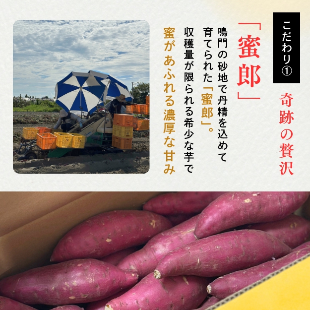 鳴門産さつまいも 『 蜜郎 （みつろう）』3kg 徳島県産 さつまいも サツマイモ 蜜芋 焼き芋 干し芋