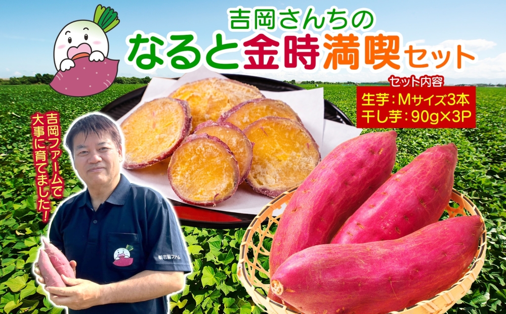 【予約受付中・2026年10月頃より順次発送】吉岡ファームのなると金時満喫セット【ギフト】