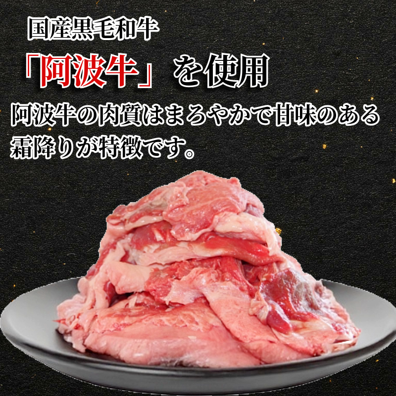 牛すじ ボイル 600g（300g×2P）冷凍 国産 黒毛和牛 阿波牛 和牛 牛肉 牛すじ煮込み カレー おでん 下処理済 小松島市