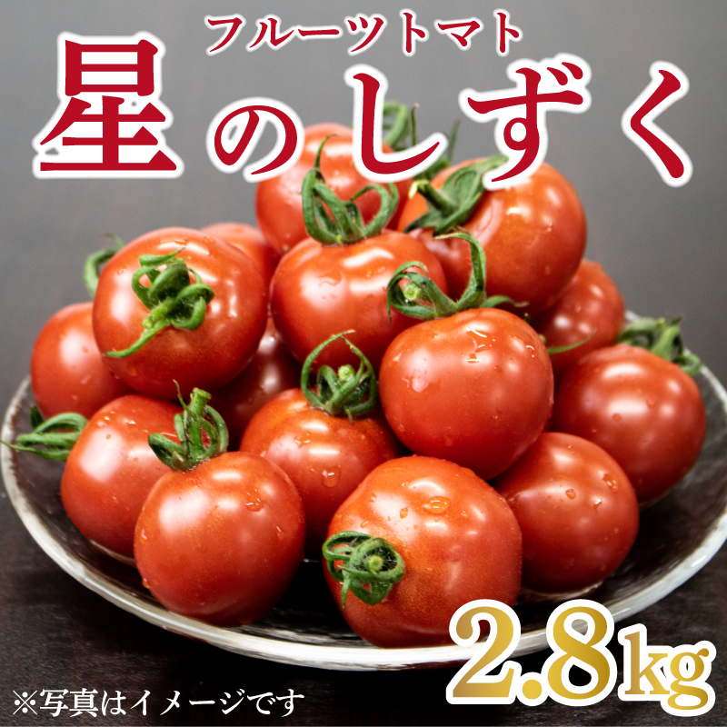 【 早期予約 】 フルーツ トマト 星のしずく 糖度8以上 2.8kg 小箱詰め合わせ ギフト セット 阿波市産
