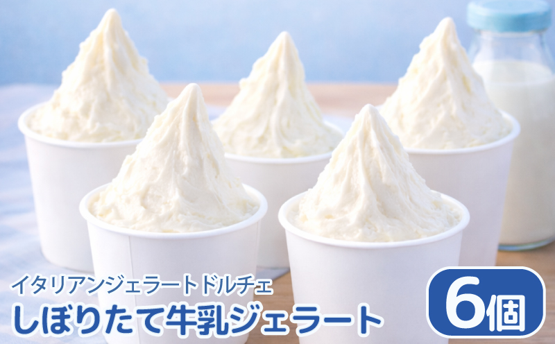 ジェラート イタリアンジェラート しぼりたて牛乳 6個 × 120ml アイスクリーム