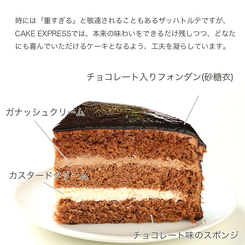 クリスマスケーキ ザッハトルテ 5号 4～6名用 冷凍 チョコレート チョコ デザート スイーツ 洋菓子 ケーキ ショコラ モンブラン シュークリーム プリン エクレア お菓子 おやつ ギフト 贈答 プレゼント カスタードクリーム 卵 砂糖 小麦粉 牛乳 バター 冷凍 送料無料 徳島県 阿波市 CAKE EXPRESS