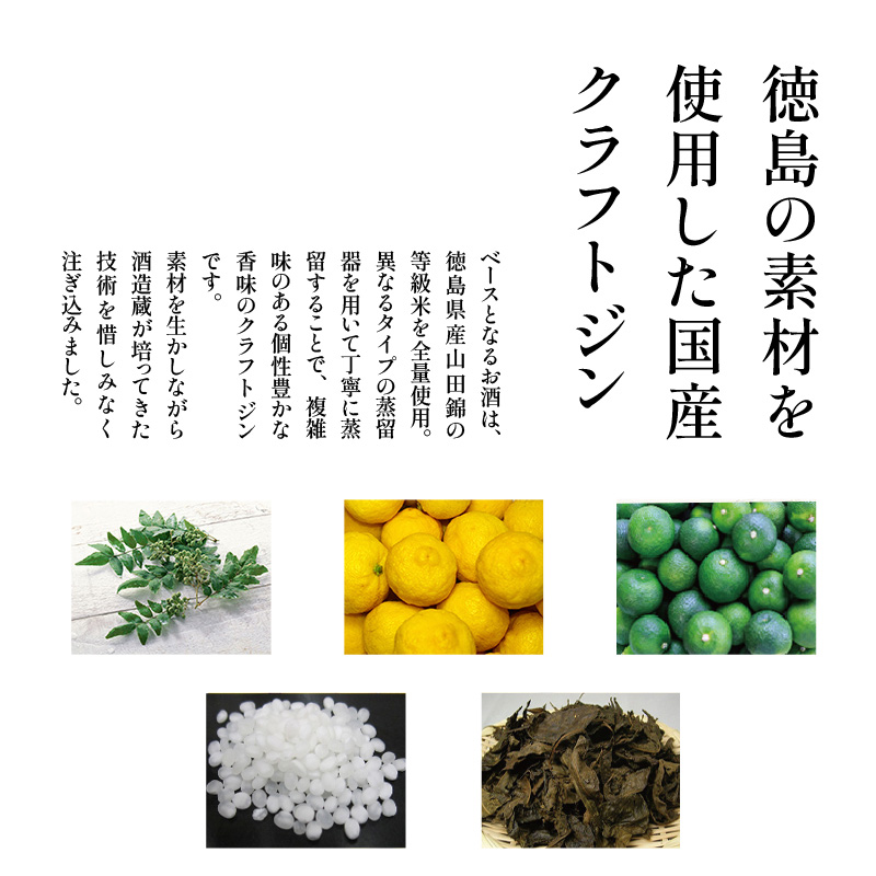 数量限定  国産 クラフトジン AWA GIN 飲み比べ 2本 （各 200ml） セット ミニボトル スピリッツ すだち ボタニカル 山田錦 柑橘 ロック 水割り カクテル 宅飲み 晩酌 ギフト 共通返礼品