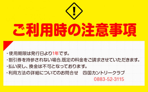 四国カントリークラブ ゴルフ場チケット 10000円分《30日以内に出荷予定(土日祝除く)》徳島県 美馬市 ゴルフ チケット スポーツ 割引券 レストラン 練習場 送料無料 st-p