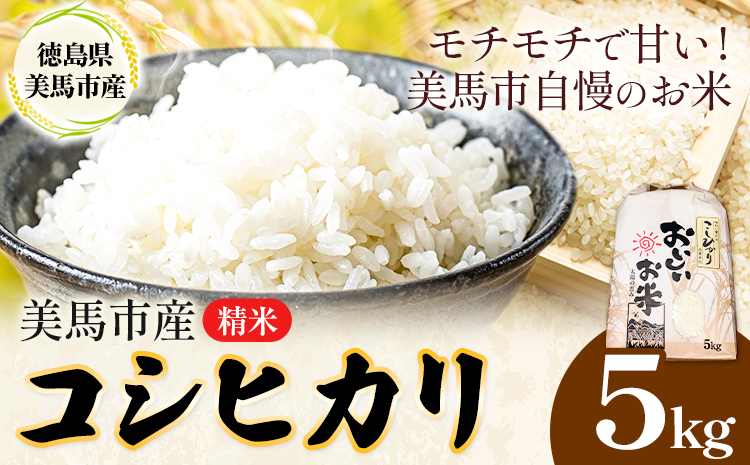 米 5kg コシヒカリ《9月上旬-8月末頃出荷》精米5kg 美馬市産 アグリサポート美馬 コシヒカリ 米 白米 白米5kg 精米 送料無料 徳島県 美馬市