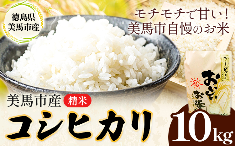 米 10kg コシヒカリ《9月上旬-8月末頃出荷》精米10kg 美馬市産 アグリサポート美馬 コシヒカリ 米 白米 白米10kg 精米 送料無料 徳島県 美馬市