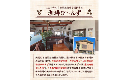 自家焙煎 珈琲豆 コーヒー バラエティーセット 豆 計5袋 《30日以内に出荷予定(土日祝除く)》珈琲び〜んず 送料無料 焙煎 ブレンド豆 モカ キリマンジャロ コーヒー豆 徳島県 美馬市