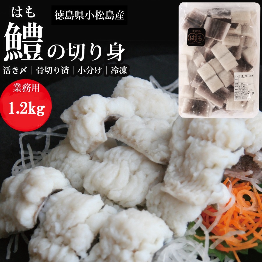 活〆 鱧（はも）切り身【骨切り・カット済】1.2kg