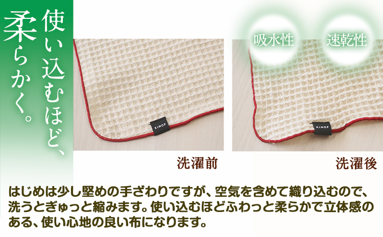 タオル KINOF ミニバスタオル ・ フェイスタオル セット ナチュラル 各1枚 《30日以内に出荷予定(土日祝除く)》 ｜ 日用品 生活雑貨 フェイスタオル ミニバスタオル 速乾 吸収 木糸 葉っぱビジネス 葉っぱ KINOF 株式会社いろどり 徳島県 上勝町 送料無料