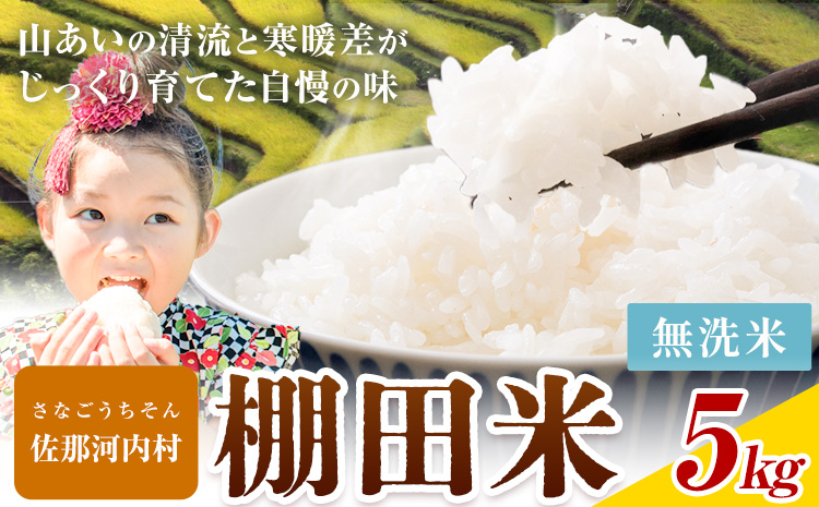 【先行予約】清流と寒暖差が生む村自慢の棚田米 無洗米 5kg《2026年11月以降順次出荷》米