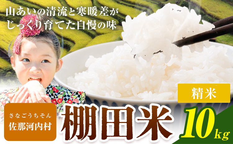 【先行予約】清流と寒暖差が生む村自慢の「棚田米」精米 10kg《2026年11月以降順次出荷》徳島県 佐那河内村 棚田米 米 白米