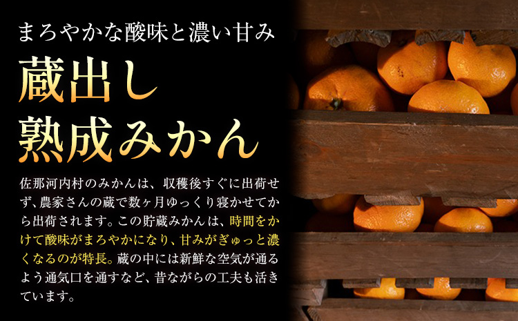 ＜先行予約＞ 蔵出し熟成みかん『極』1箱《2月中旬-2月末頃出荷予定》みかん ミカン 蜜柑 mikan 貯蔵 柑橘 佐那河内 さなごうち 徳島県 箱入り 化粧箱 S M L フルーツ 果物 くだもの 贈答 進物