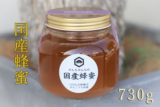 けんちゃんちの国産蜂蜜　730g(瓶)