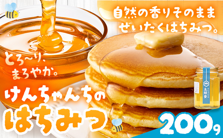 けんちゃんちのはちみつ 200g《30日以内に出荷予定（土日祝除く）》| ふるさと納税 はちみつ ハチミツ 蜂蜜 国産蜂蜜 天然蜜蜂 徳島県 佐那河内村 送料無料