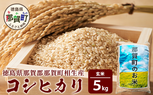 【父の日ギフト】那賀町相生産コシヒカリ玄米5kg【YS-4-2_F】