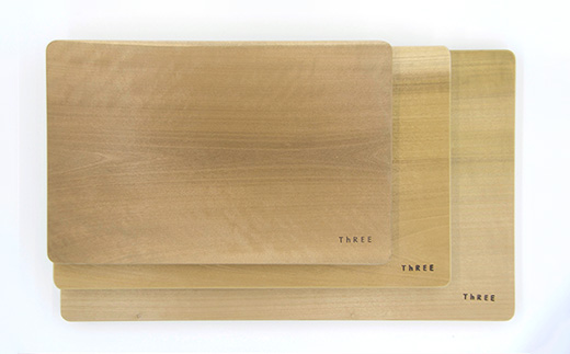 天然銘木 朴のまな板（小）職人仕上げ TR-3-1