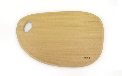 天然銘木 朴のまな板　まるっこ（小）TR-5-2