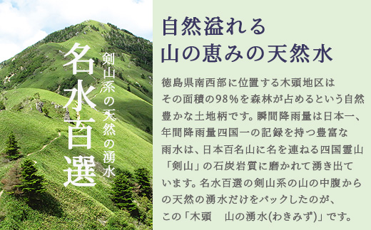 【定期便6回】《5年保存水》山の湧水(天然ミネラルウォーター)1.8L×6本×6回 計36本【徳島県 那賀町 国産 天然水 みず 水 ミネラルウォーター わき水 湧き水 1800ml 飲料水 備蓄 備蓄水 非常用 防災 災害 支援 紙パック 長期保存 防災グッズ 災害対策】KM-8