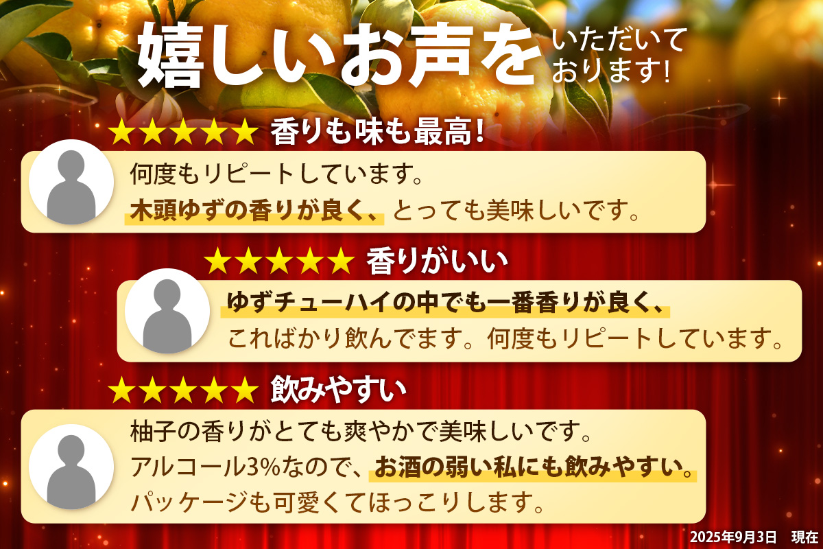 【12回定期便】木頭ゆずチューハイ 350ml×24本入り 計288本【徳島 那賀 木頭ゆず 木頭柚子 ゆず 柚子 かんきつ 柑橘 お酒 酒 3% サワー チューハイ 缶酎ハイ 柚子チューハイ 缶チューハイ 酎ハイ 柚子酒 果汁 丸絞り 炭酸 アルコール 定期便 お取り寄せ 人気 おすすめ 贈物 ギフト】AK-7