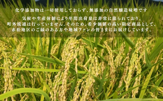 【美波町・赤松地区発】 赤松女性部の手作り味噌 ー定期便３ヵ月