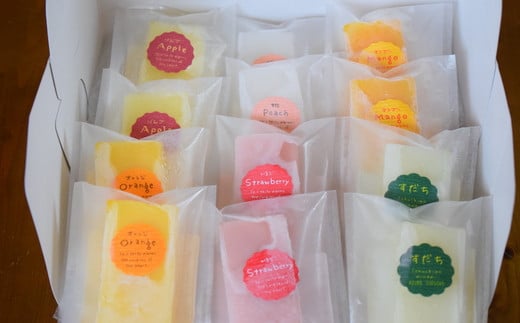 くずバー（溶けない和アイス）6種類18本