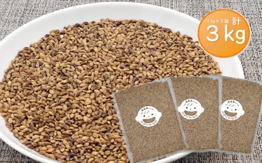 美波町産 もち麦 ３kg（1kg×3袋）