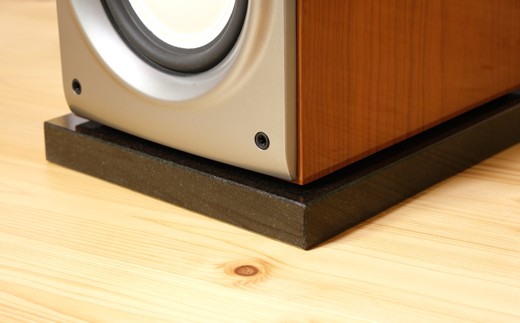 スピーカー用　黒御影石オーディオボード　20×25×3cm　2枚