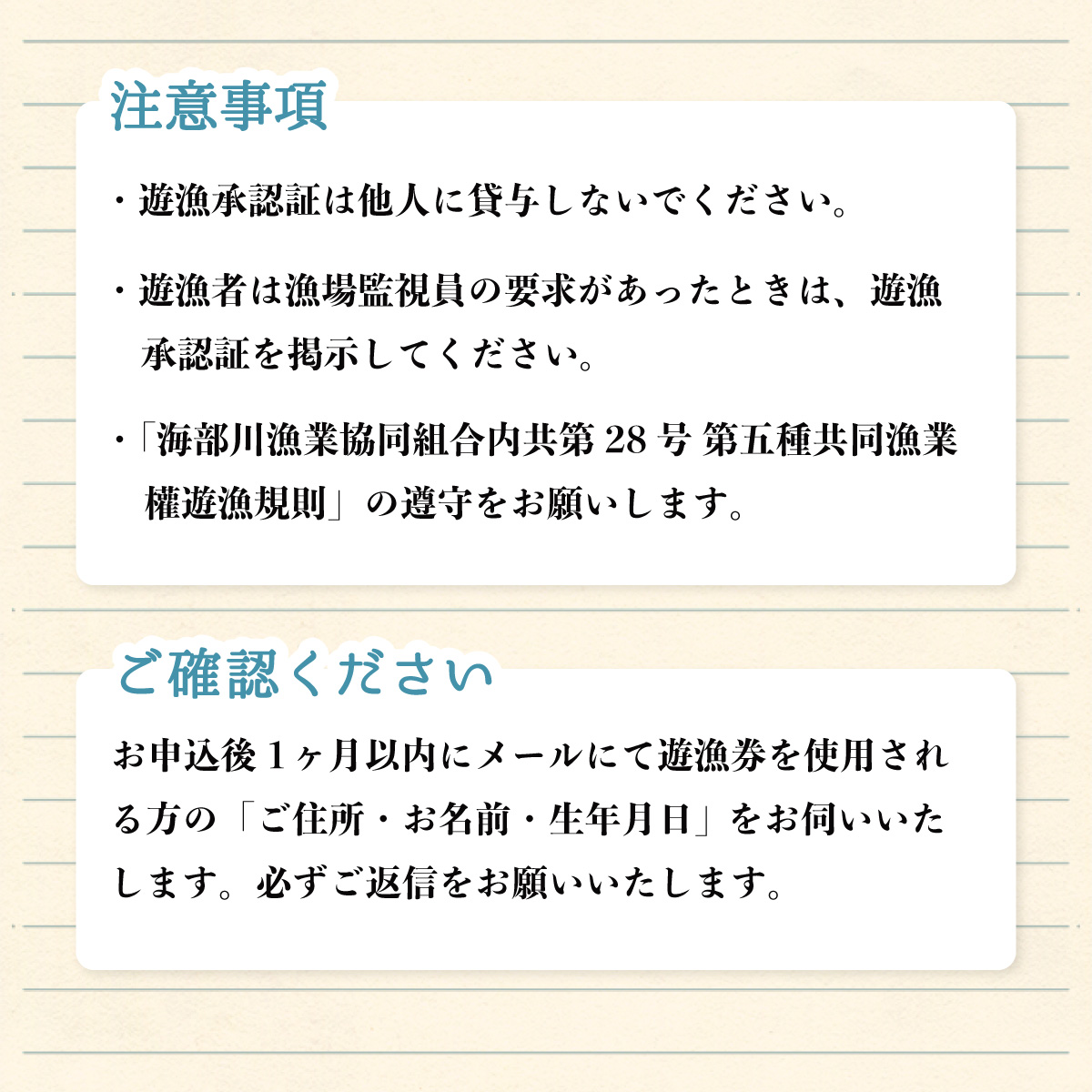 海部川漁協遊漁券 年券 １名分 アユ アマゴ 釣り