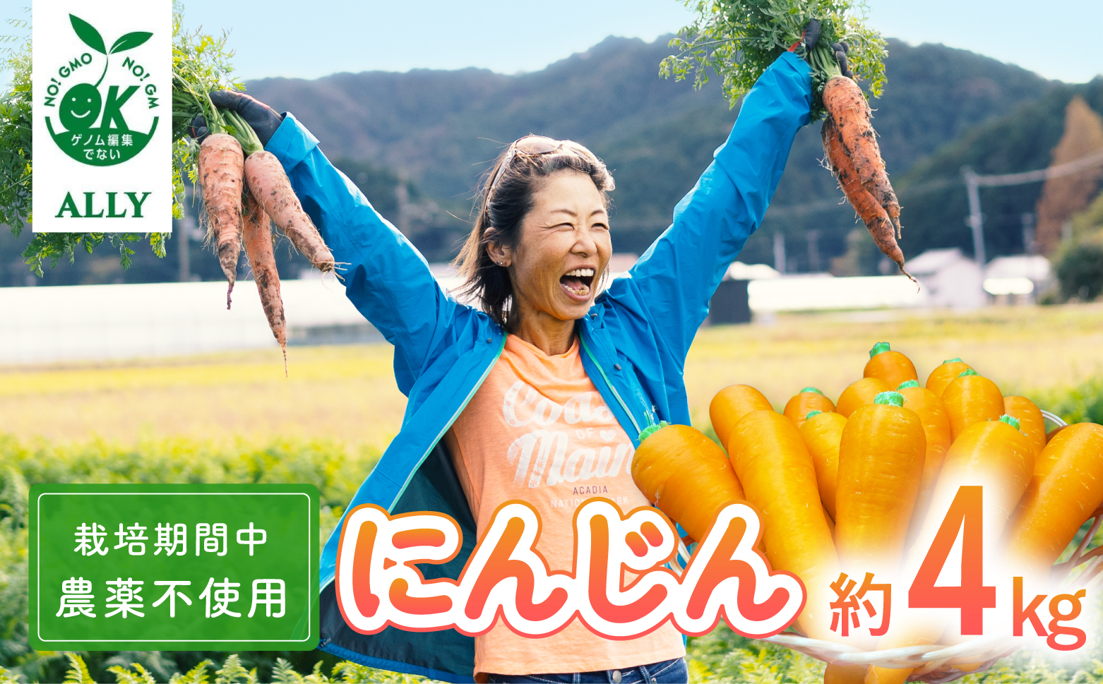 日本を平和にする人参　Peace&Carrots　約４kgセット　