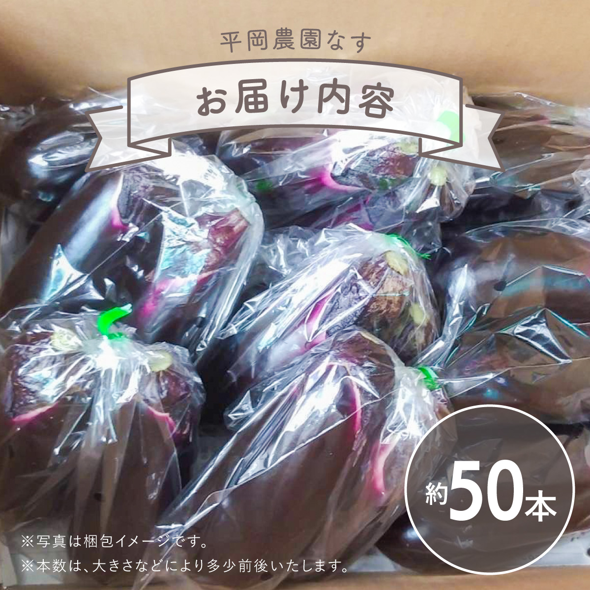 なす 約50本 茄子 ナス 産地直送 天敵栽培 【2026年7月以降順次発送】